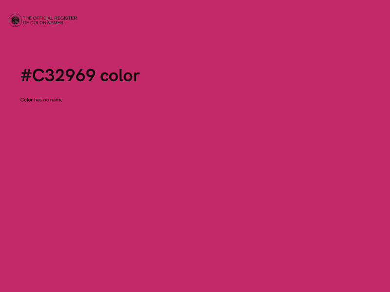 #C32969 color image