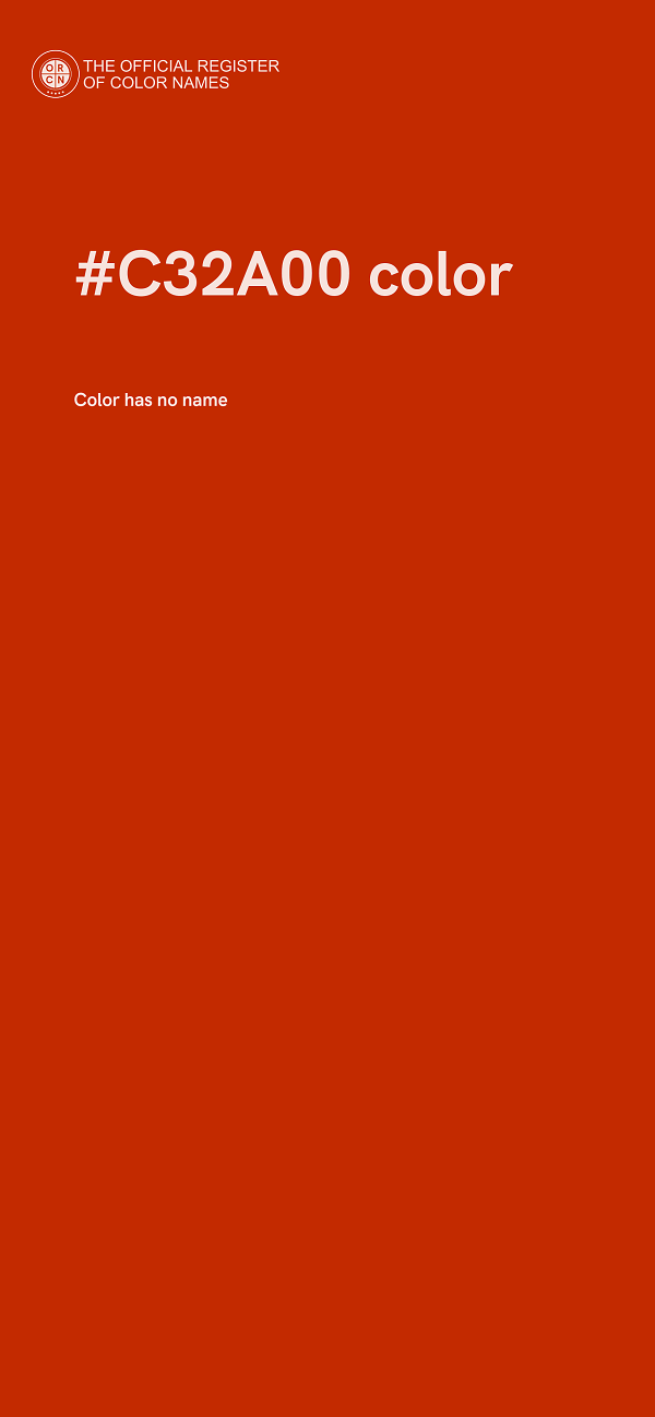 #C32A00 color image