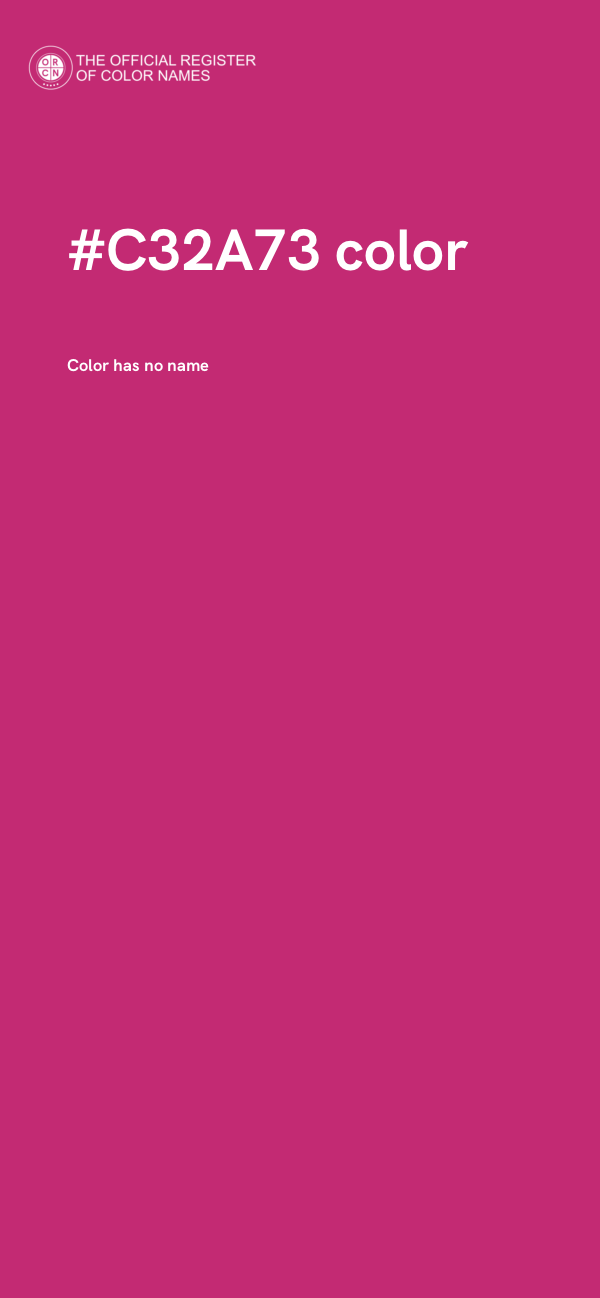 #C32A73 color image