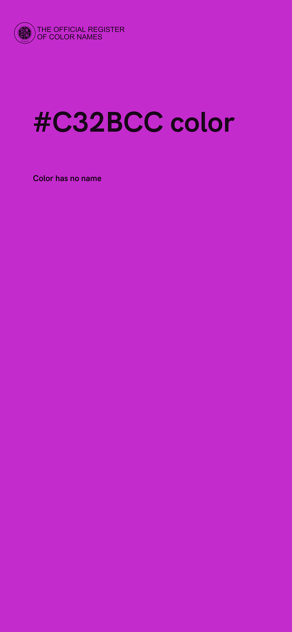 #C32BCC color image