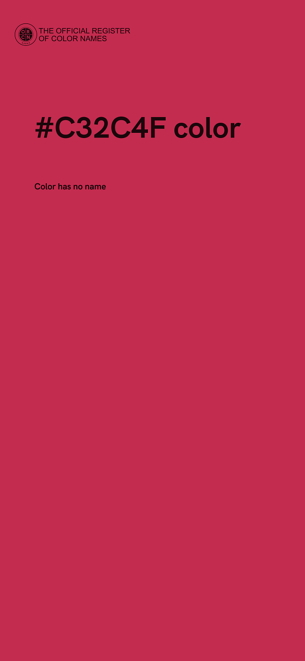 #C32C4F color image