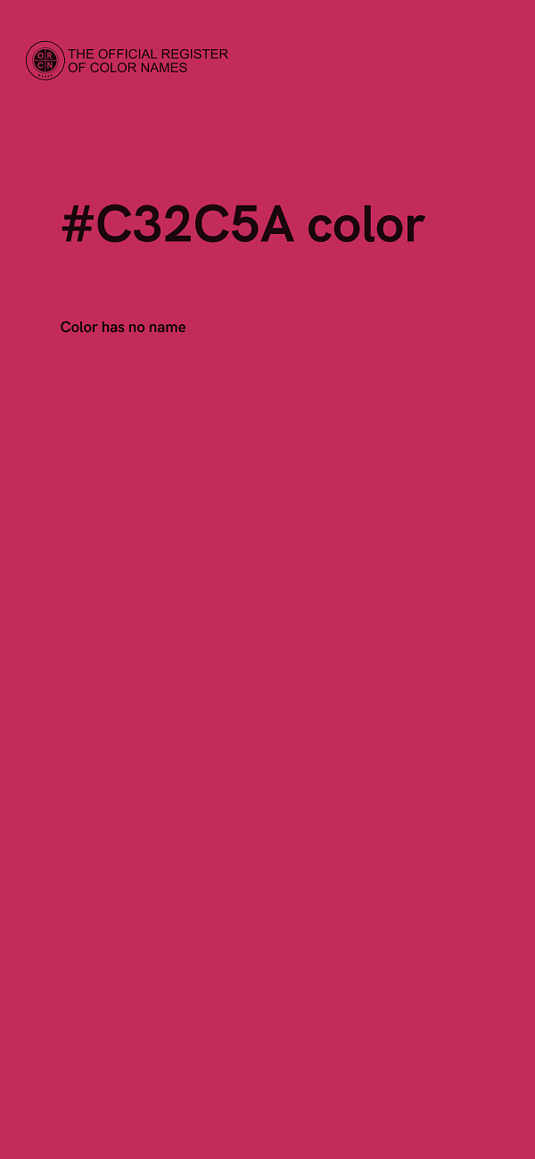 #C32C5A color image