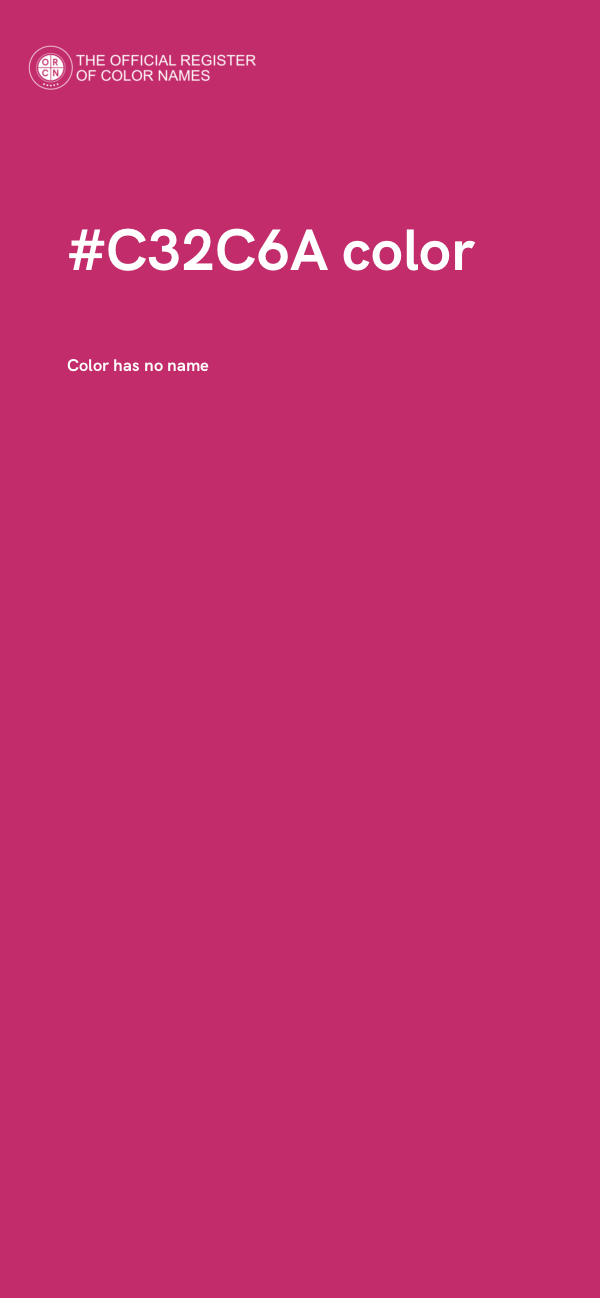 #C32C6A color image