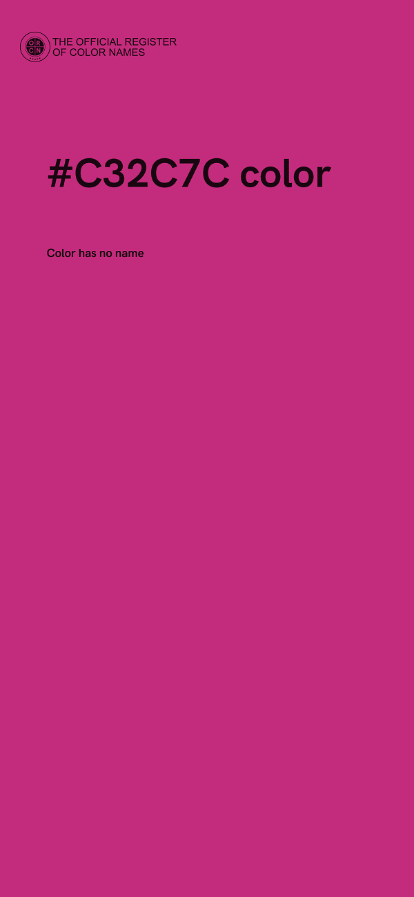 #C32C7C color image