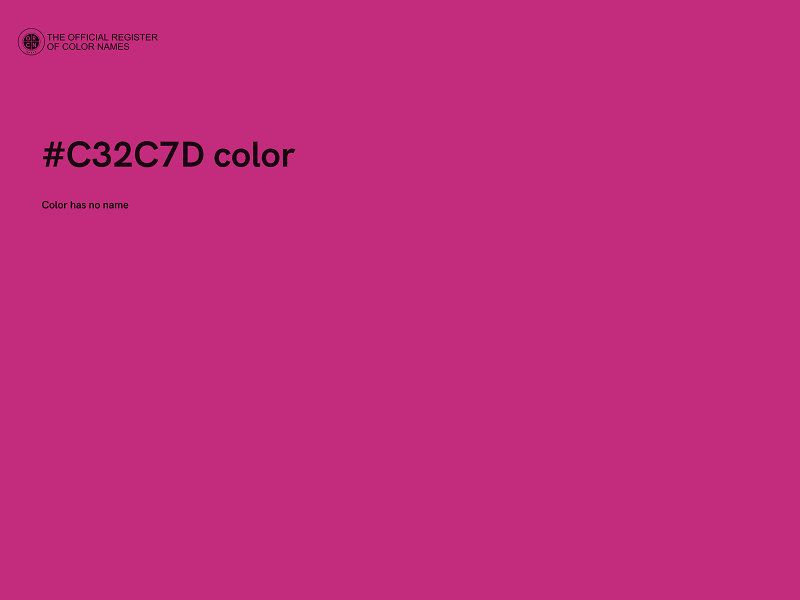 #C32C7D color image