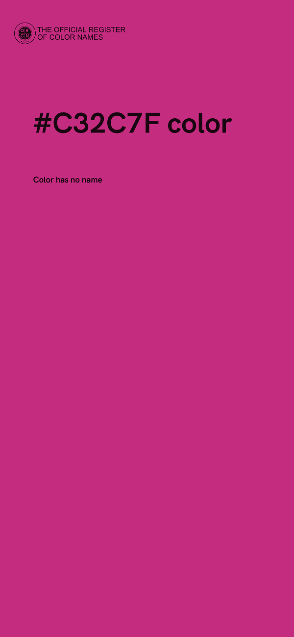 #C32C7F color image