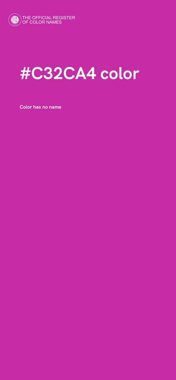 #C32CA4 color image