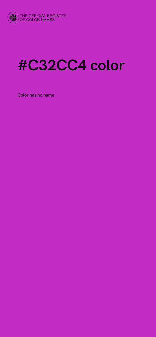 #C32CC4 color image
