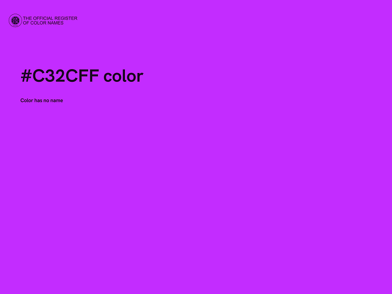 #C32CFF color image