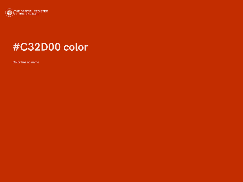 #C32D00 color image