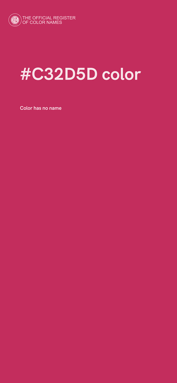 #C32D5D color image