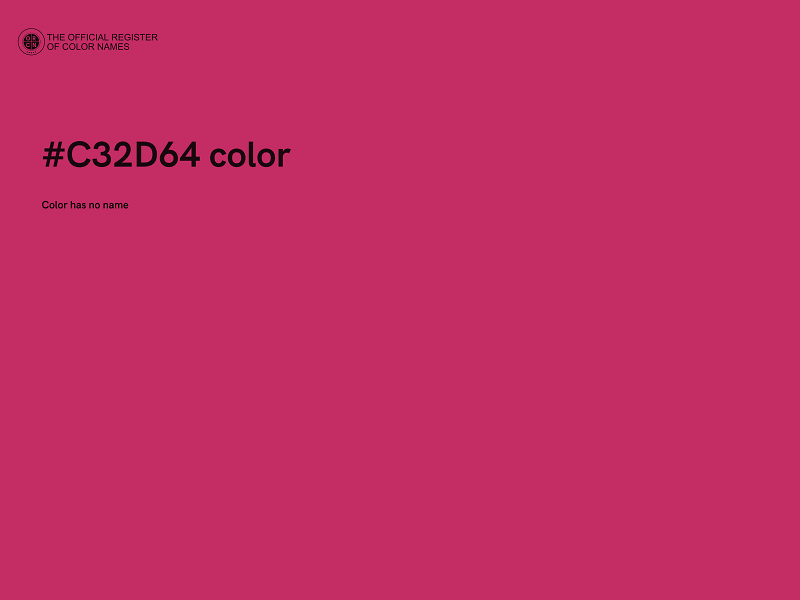 #C32D64 color image