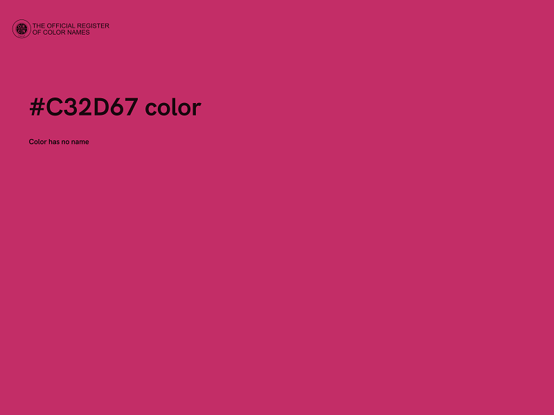 #C32D67 color image