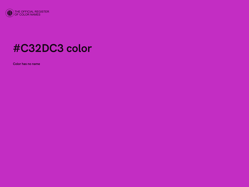 #C32DC3 color image