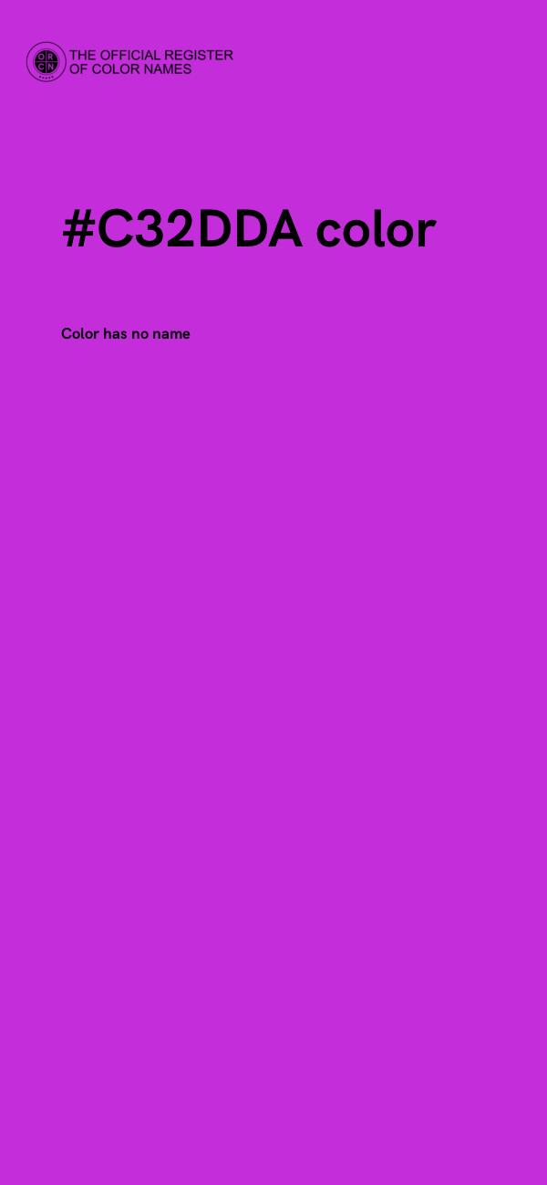 #C32DDA color image
