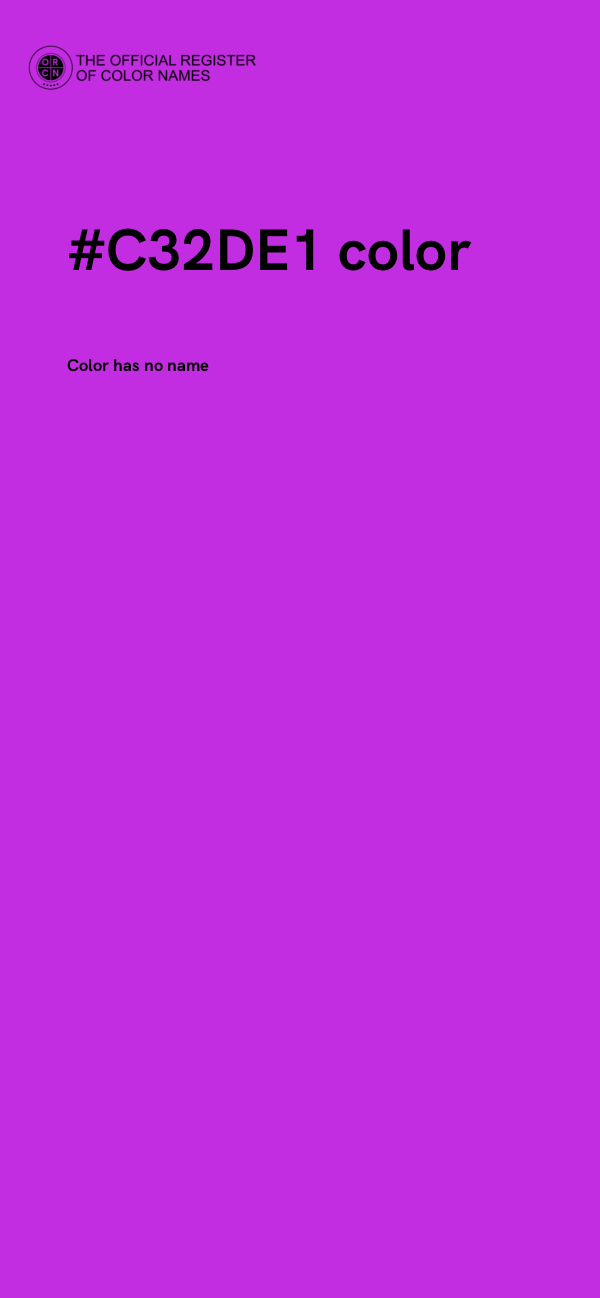 #C32DE1 color image