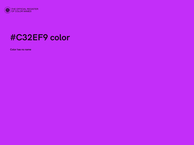 #C32EF9 color image