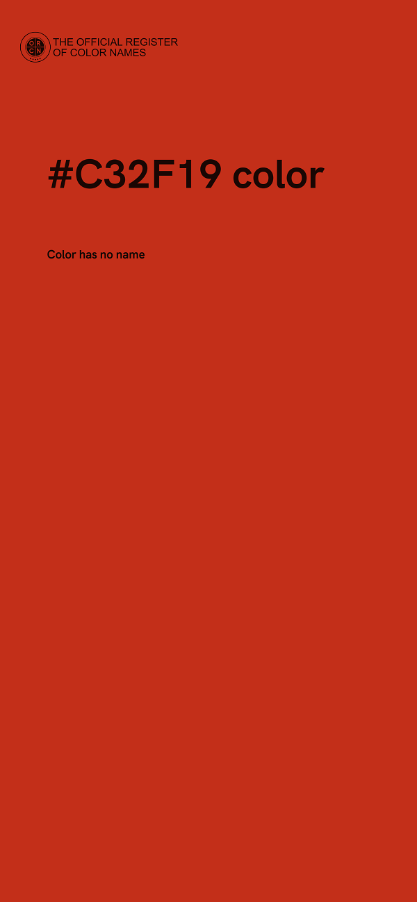 #C32F19 color image