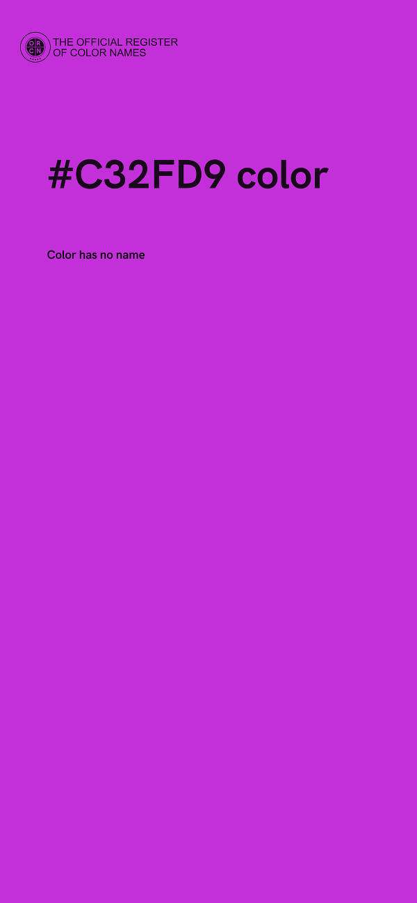 #C32FD9 color image