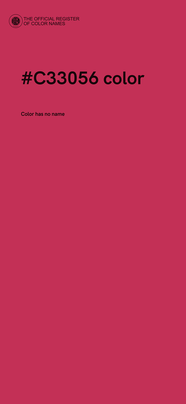 #C33056 color image