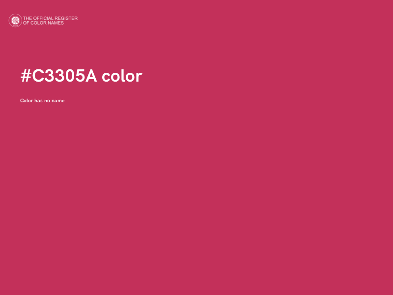 #C3305A color image