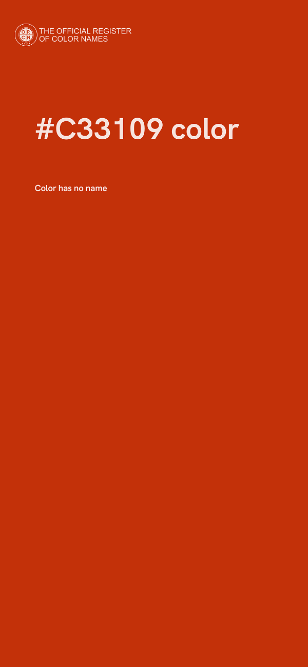 #C33109 color image