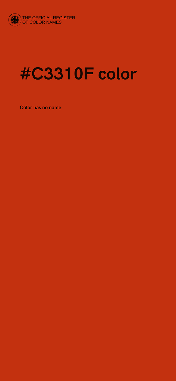 #C3310F color image