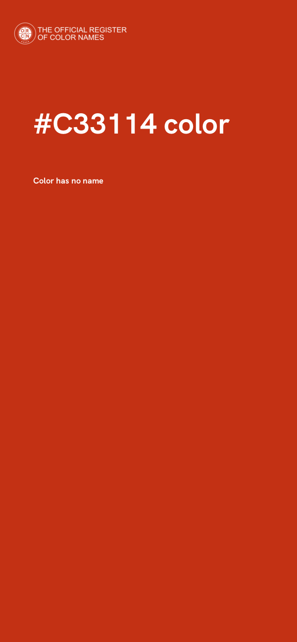 #C33114 color image