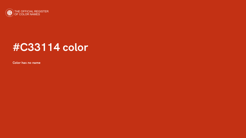 #C33114 color image