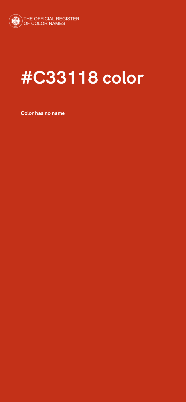 #C33118 color image