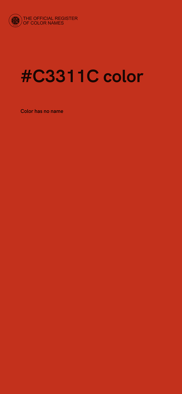 #C3311C color image