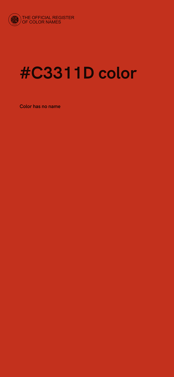 #C3311D color image
