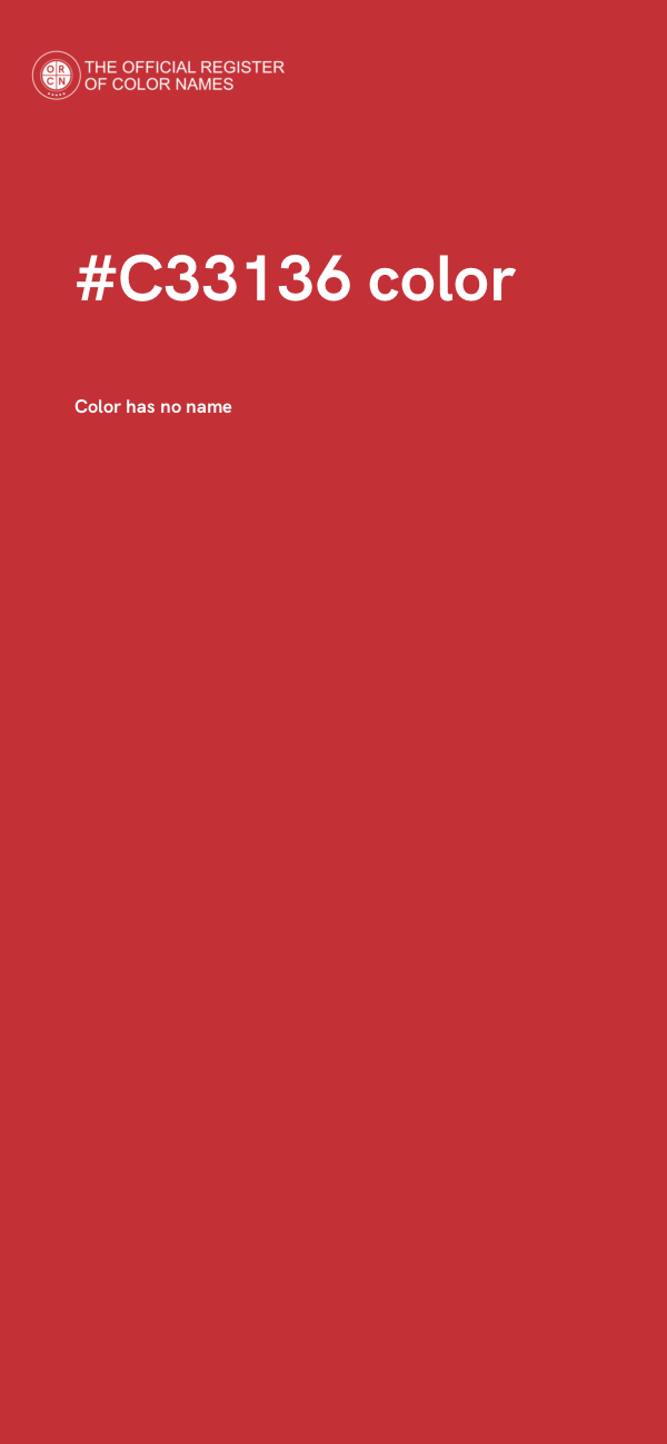 #C33136 color image