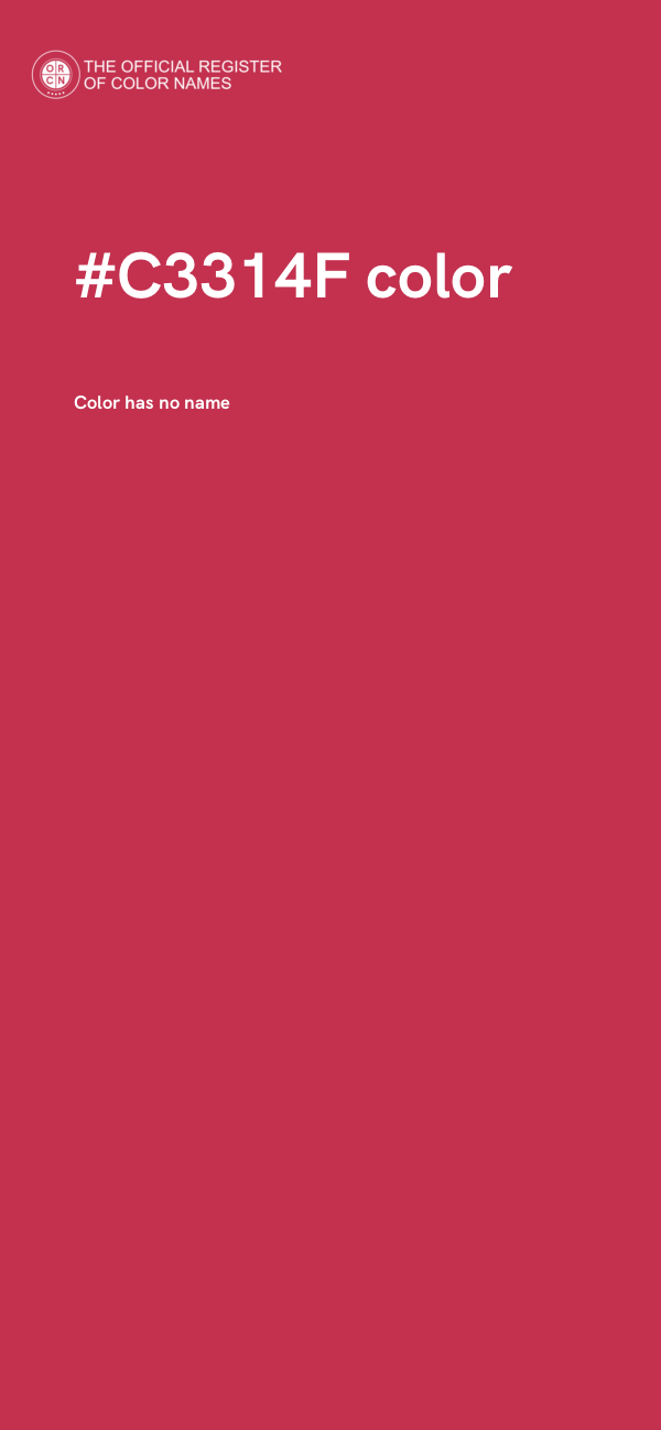 #C3314F color image