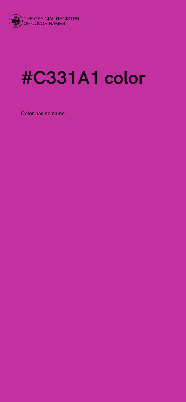 #C331A1 color image