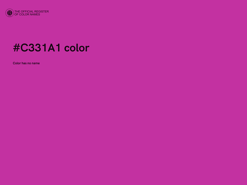 #C331A1 color image