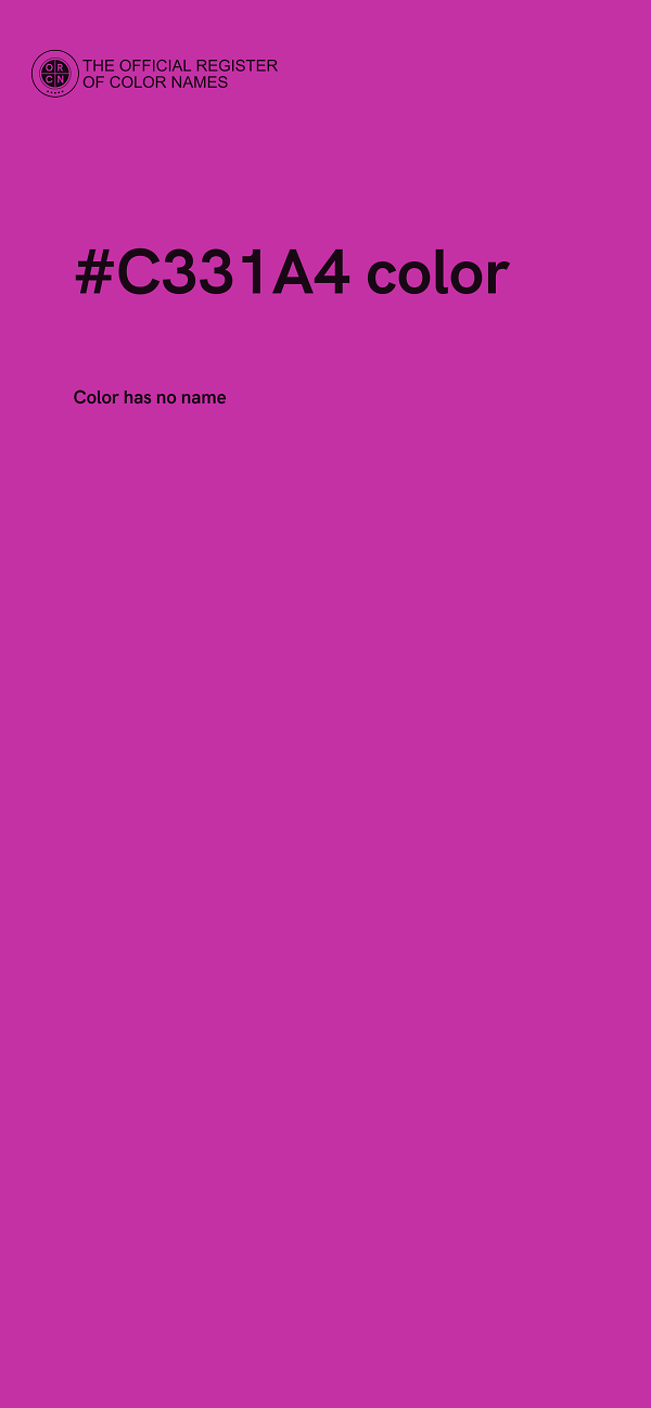 #C331A4 color image