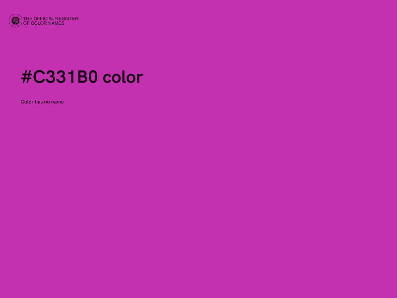 #C331B0 color image