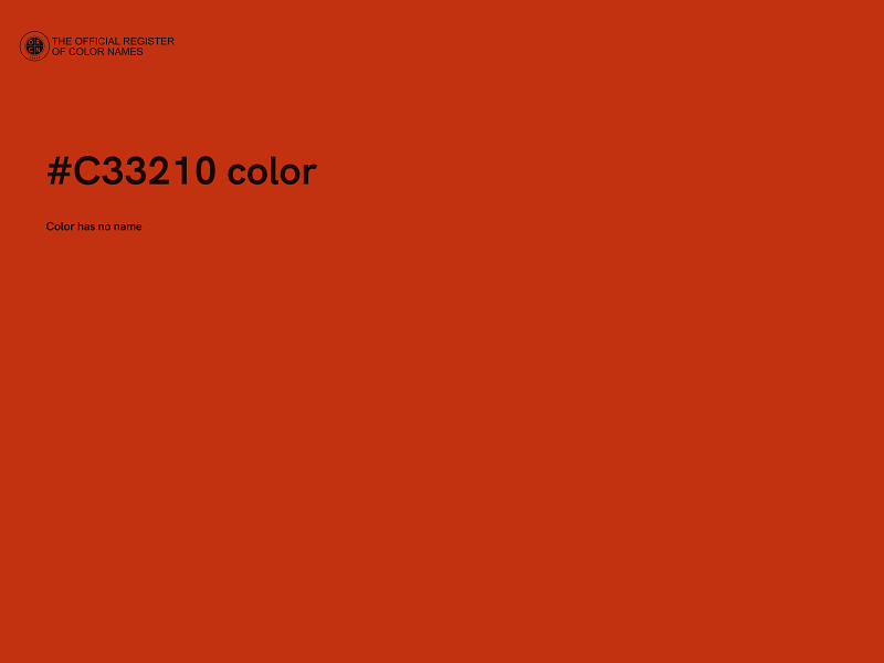 #C33210 color image