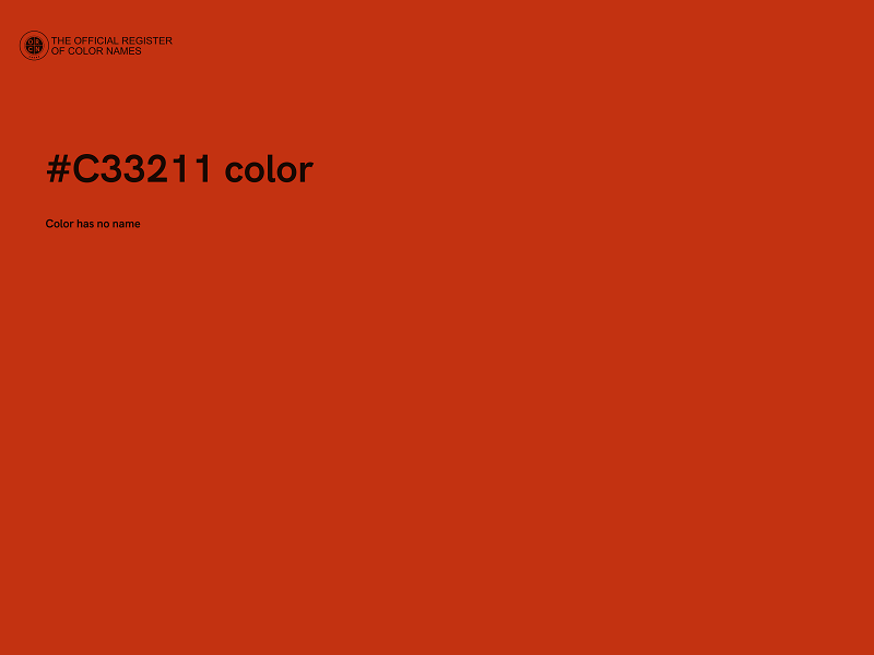 #C33211 color image