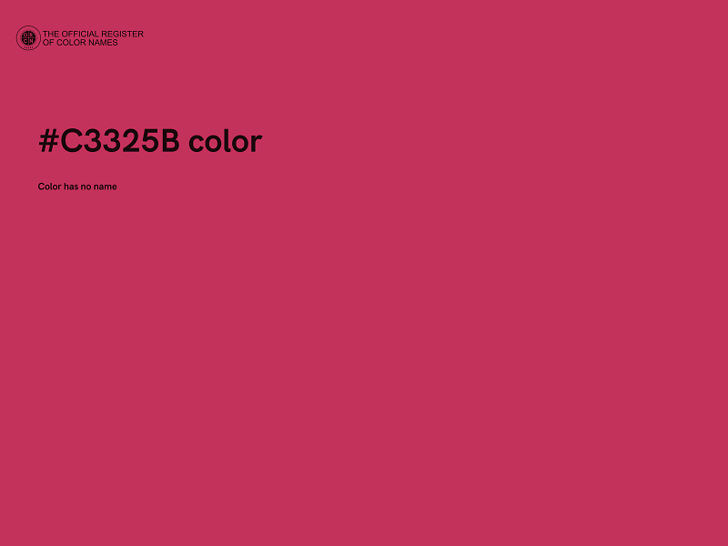 #C3325B color image