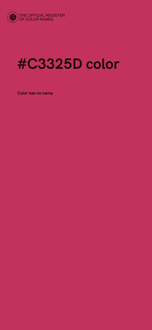 #C3325D color image
