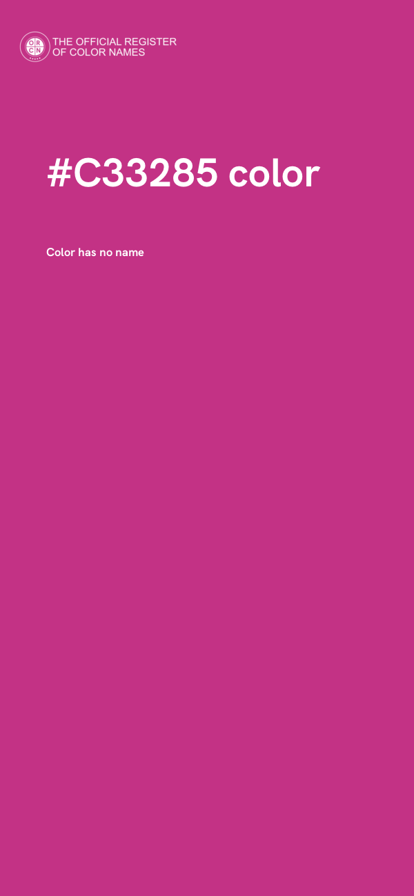 #C33285 color image