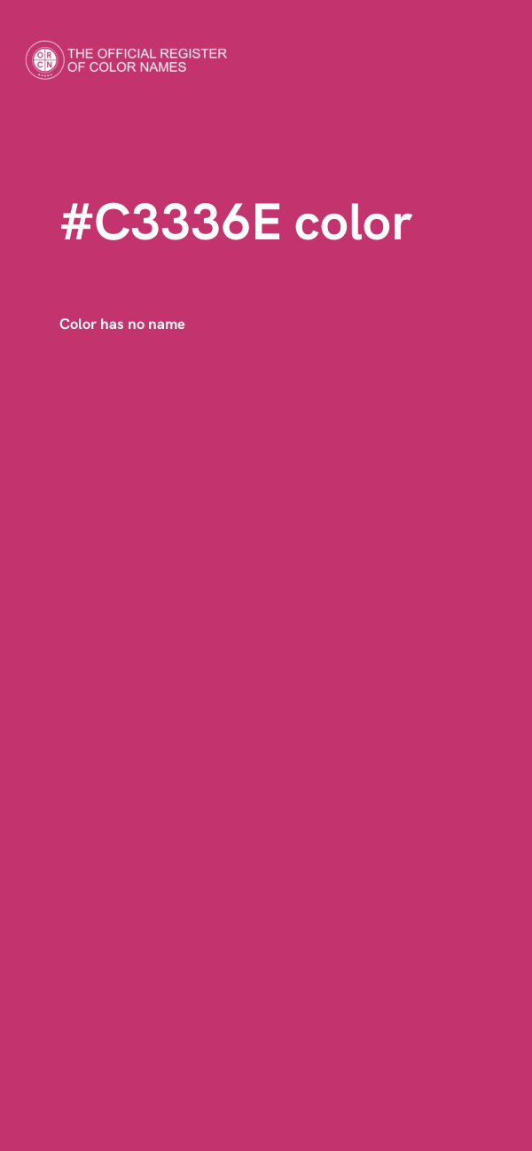 #C3336E color image