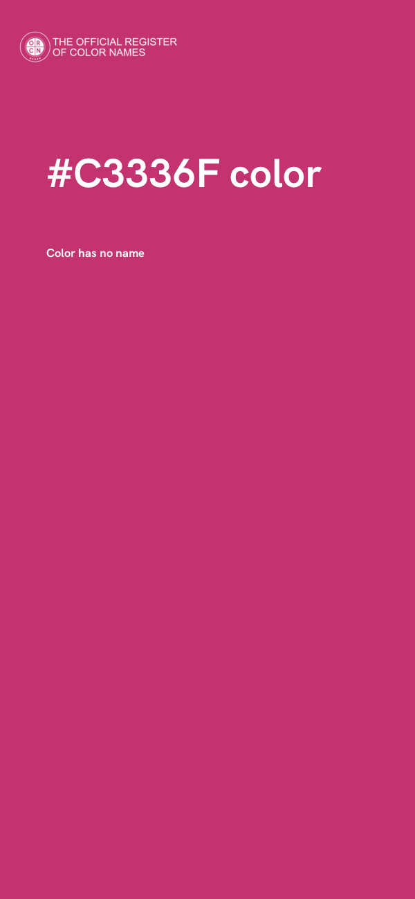 #C3336F color image