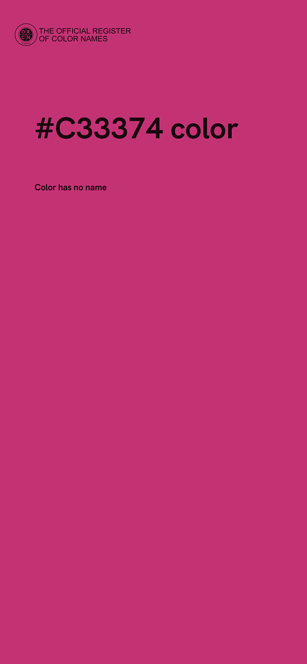 #C33374 color image