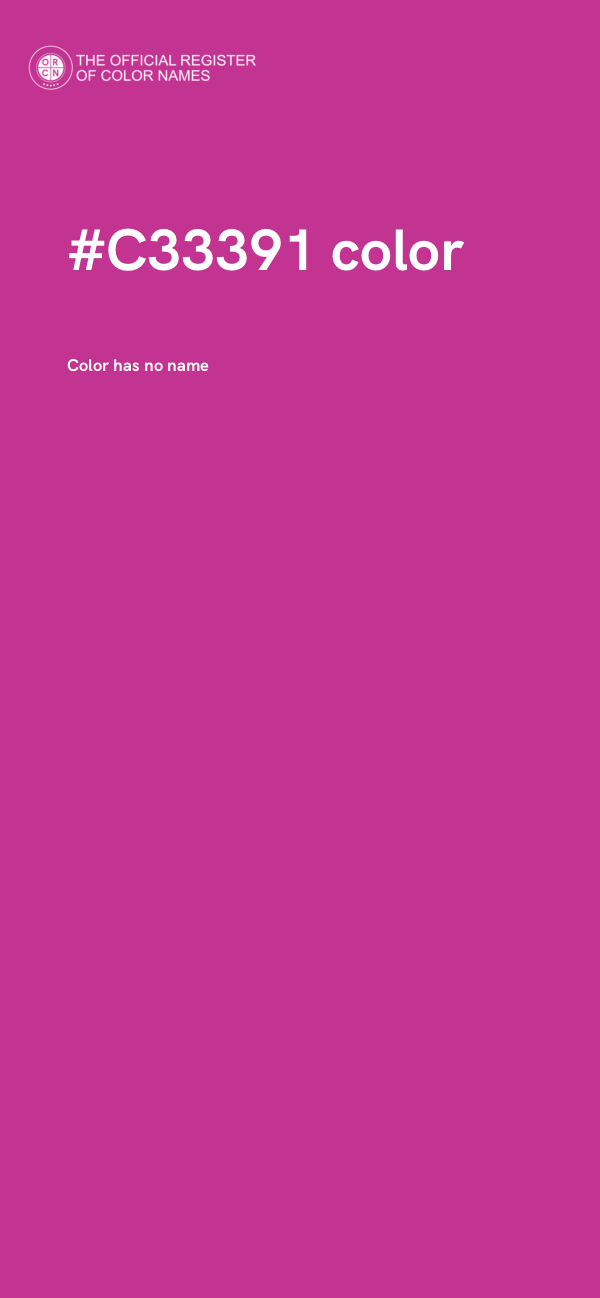 #C33391 color image
