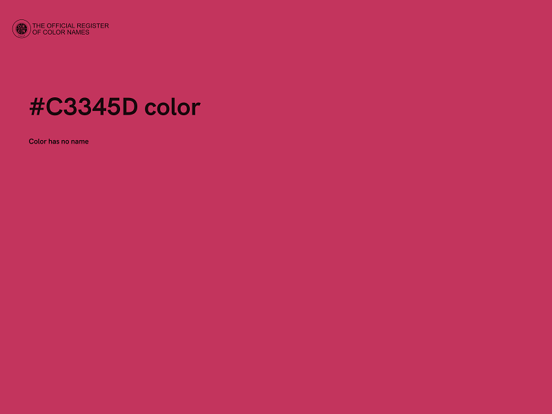 #C3345D color image