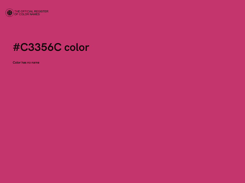 #C3356C color image