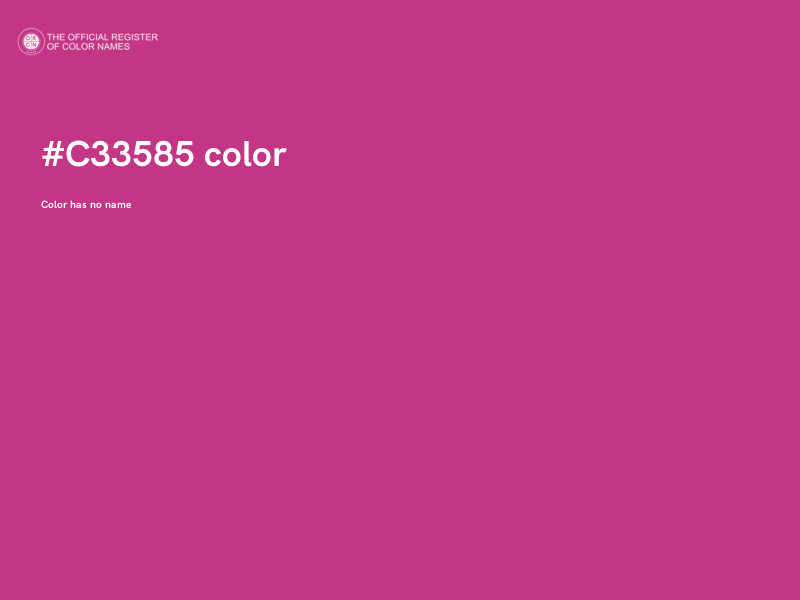 #C33585 color image